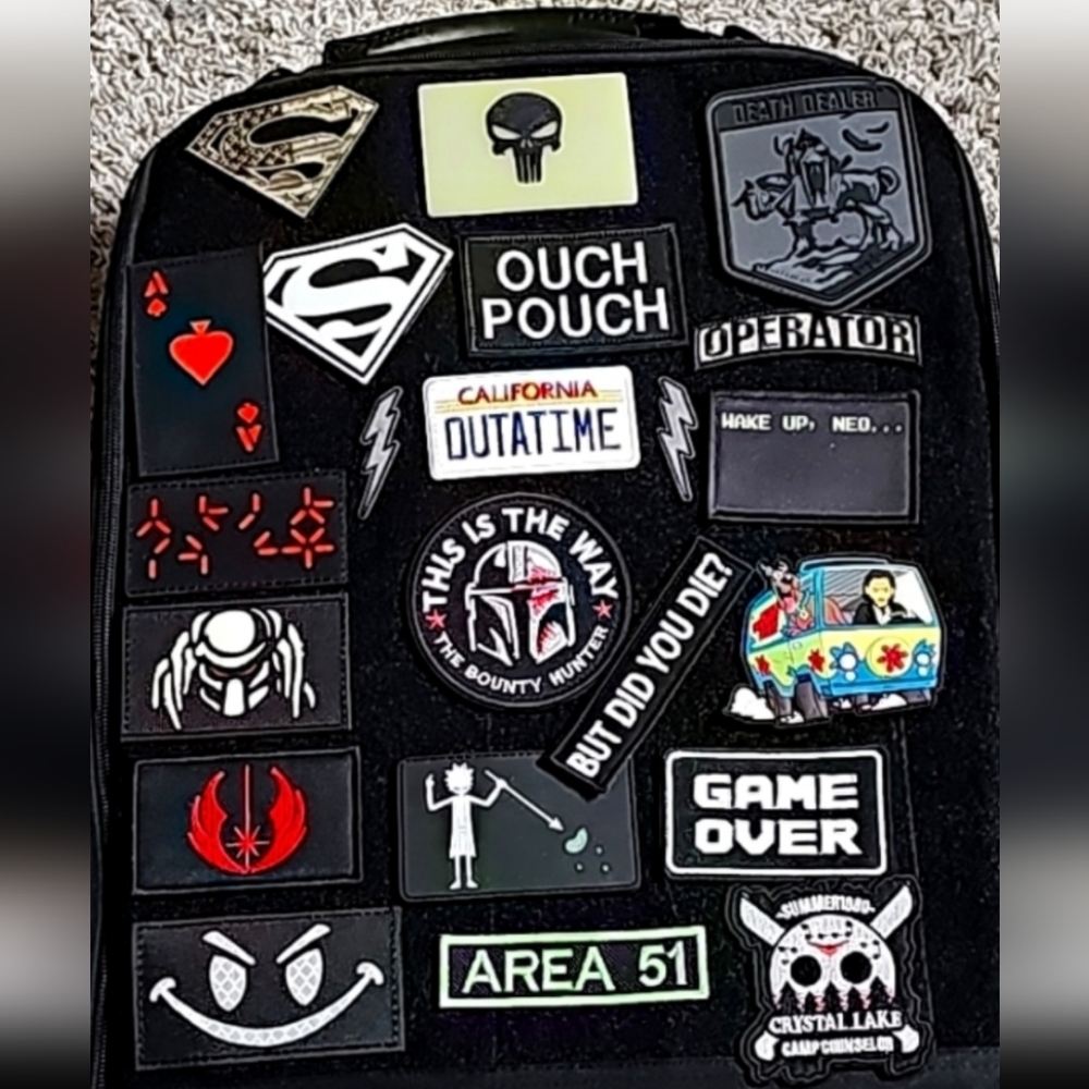 Military Velcro Backpack with custom Patches NEW‼️